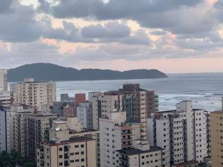 Último andar, varanda gourmet, vista da praia - Praia Grande - 2