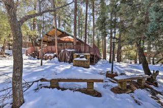Deck with Wooded Views Rustic-Chic Prescott Cabin! - 3