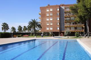 AT116 Els Pins, comunidad con piscina en 1ra línea de la playa - Torredembarra - 0
