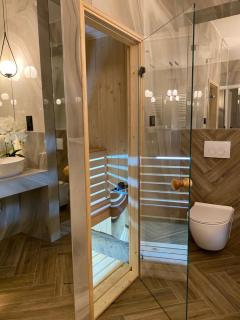 Family & Business Sauna Apartments No 7 Leśny nad Zalewem Cedzyna Unikat - 3 Bedroom with Private Sauna, Bath with Hydromassage, Terrace, Garage, Catering Options - Kielce - 7