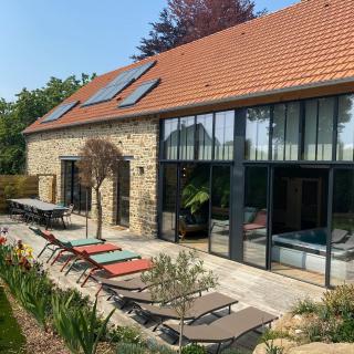 La grange de Tissey grand gîte avec spa et sauna - Dragey-Ronthon - 9