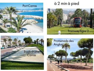 Terrasse Vue Mer Plage à 50 m Parking - Nice - 2