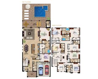 Upscale Modern Getaway home with heated pool/hot tub, 9 beds 8.5 bath Sleeps 18+ - Orlando - 9
