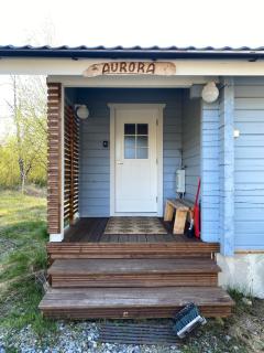 Aurora mökki porealtaalla Lapissa Tenojoen rannassa - 1