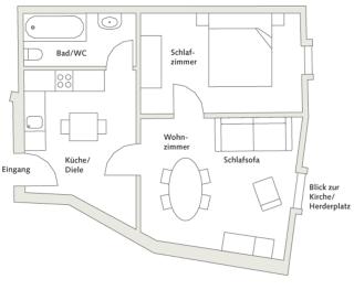"goethezimmer" Ferienwohnung und Zimmer am Burgplatz - 5