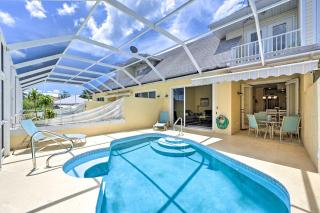 Pool & Boat Dock! Waterfront Cape Coral Townhome - 0
