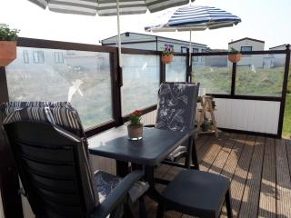 AMELAND-Nes-Duinoord: Stacaravan (chalet) + fietsen direct aan zee! - Nes - 5