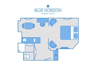Sea view & Beach Studio Apartment - Blue Horizon - 8