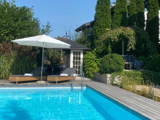 Landhaus am Plattenbichl - Luxus Apartment mit Privat-Pool und Sauna - im Sommer Bergbahn inklusive - Oberstdorf - 9