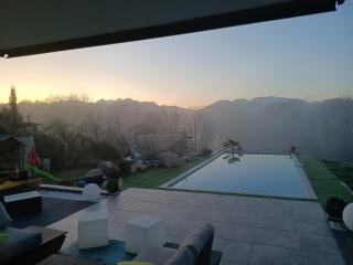 Chambres, cuisine, piscine, spa, billards, airhockey, nature - Fillinges - 6