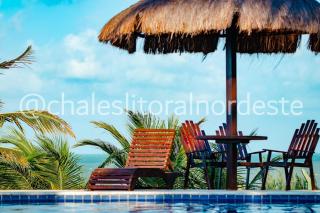 Chalé com piscina privada vista mar-Zumbi-RN - 3