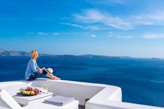 Luxury Santorini Villa Full Moon Villa 1 Bedrooms Outdoor Plunge Pool Sea Caldera View Oia - Thólos - 5