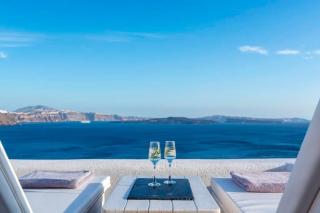 Luxury Santorini Villa Full Moon Villa 1 Bedrooms Outdoor Plunge Pool Sea Caldera View Oia - Thólos - 3