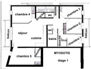 appartement myosotis pour 10 personnes - 8