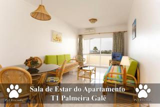 O Apartamento A Ramos Palmeira Galé Está inserido num Condomínio com PISCINA, Fica apenas a 250 Metros da Praia da Galé - Apartamento com Ar Condicionado na Sala, Smart TV com Prime Vídeo e Cozinha Completa - Albufeira - 3