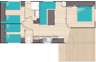 Charmant camping Familiale 3 Etoiles vue 360 plage piscine à débordement empl XXL - Labeaume - 4