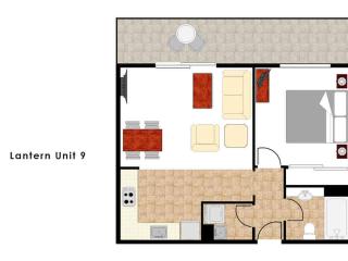 Lantern 1 Bedroom Balcony with car space and mountain view - Thredbo - 1