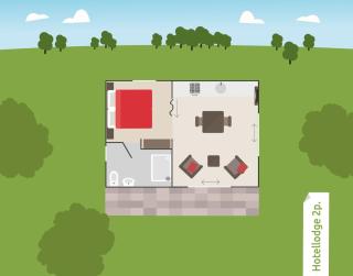 2-persoons Hotellodge - Voorthuizen - 1