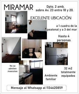 Departamento 2 ambientes en MIRAMAR - 0