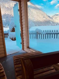 Forest Chalet, all famous ski areas around us, 15 min to city of salzburg, mountainview, panorama sauna, bath whirlpool, fire pit in garden up to 10 p - 1