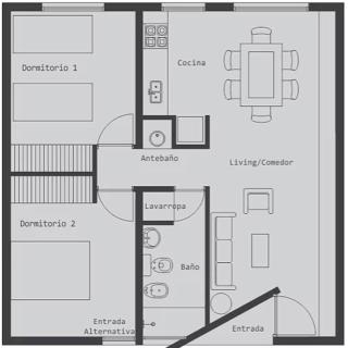 Casa D, moderna de 2 habitaciones con jardín en barrio de profesionales - San Salvador de Jujuy - 3