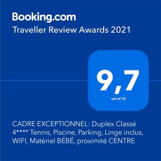 CADRE EXCEPTIONNEL: Duplex Classé 4**** Tennis, Piscine, Parking, Linge inclus, WIFI, Matériel BÉBÉ, proximité CENTRE - Deauville - 9