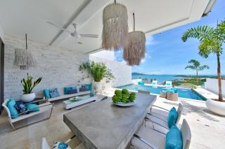 BEACHSIDE VILLA - LATITUDE 9 - at BAYSIDE LUXURY VILLAS Samrong Bay Beach, 3 BED 4 BATH, SEA and SUNSET VIEWS, only 200m walk to the Beach - Thong Son Beach - 3