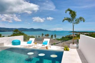 BEACHSIDE VILLA - LATITUDE 9 - at BAYSIDE LUXURY VILLAS Samrong Bay Beach, 3 BED 4 BATH, SEA and SUNSET VIEWS, only 200m walk to the Beach - 5