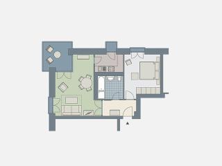Kaiservillen Heringsdorf - Ferienwohnung mit 1 Schlafzimmer und Balkon D124 - 2