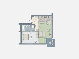 Kaiservillen Heringsdorf - Ferienwohnung mit 1 Schlafzimmer und Balkon D131 - Heringsdorf - 1