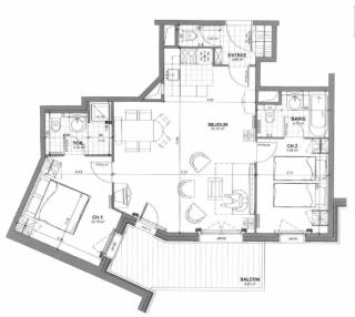 Spacious ski-in ski-out apartment 4-6 pax, 161 Sources de Marie Arc 1950 - Arc 1950 - 3