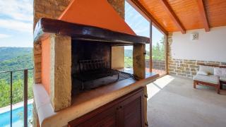 Stone villa Zamask with a pool and a lovely view - Pazin - 6
