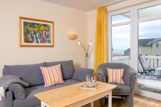 mit Meerblick und Balkon, gratis Nutzung vom AHOI Erlebnisbad und Sauna in Sellin - Meeresblick FeWo 21 - Göhren - 7
