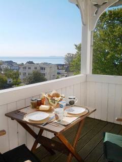 traumhafter Meerblick, schicke Ferienwohnung mit Balkon - Villa Fernsicht FeWo 12 - Göhren - 5