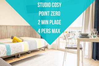 CEL'STUDIO-Parking privé-Clim réversible -Balcon-Lave-linge-Lit - POINT ZERO - La Grande-Motte - 0