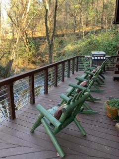 Lickskillet Lodge on Fightingtown Creek; HOT TUB - 0