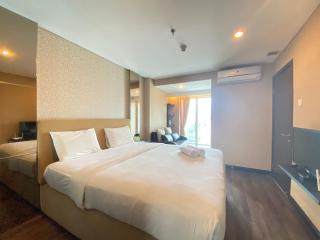 Deluxe & Well Appointed 2BR at El Royale Apartment By Travelio - Bandung - 0