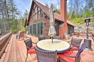 Adirondack Oasis Lake House with Dock and Deck! - 0