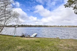 Lakefront 1930s Log Cabin with Dock and Fire Pit! - Rice Lake - 9