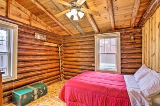 Lakefront 1930s Log Cabin with Dock and Fire Pit! - Rice Lake - 1