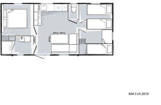 Mobilhome tout confort R10 domaine de lanniron - Quimper - 7
