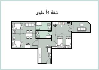 Chalets4A sea and pool view 2Bed rooms without lounge 114 at Green Beach - El Alamein - 0