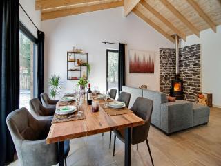 Holiday home in Biron with barrel sauna - 1