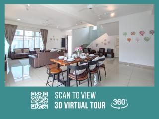 Lux Villa 6rm 12 to 22 pax Wifi Netflix BBQ SteamBoat Games Beach Water Park - Desaru - 0