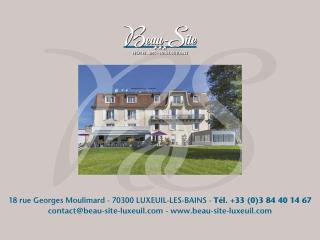 Logis Hotel Restaurant Spa Beau Site - Luxeuil-les-Bains - 9