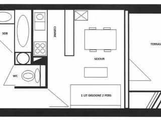 Appartement cosy à Montchavin, ski au pied, 2 pièces, terrasse, parking inclus, proche commerces. - FR-1-329-11 - Bellentre - 1