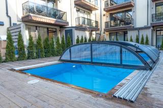 2.5 kambarių butas per du aukštus su baseinu - 8
