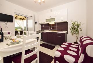 Apartment in Zaton with balcony, air conditioning, WiFi, washing machine 685-1 - Zaton - 8