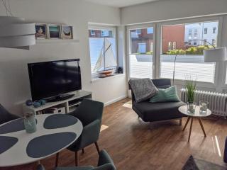 Panorama, Heimathafen 17 - Ferienwohnung mit Balkon - direkt am Strand - Wangerooge - 8