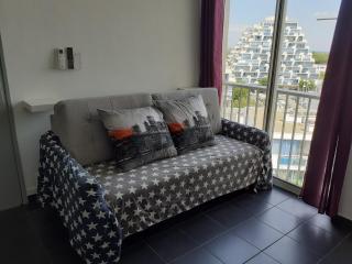Grand studio avec vue mer à la Grande Motte - CLIM WIFI - 4